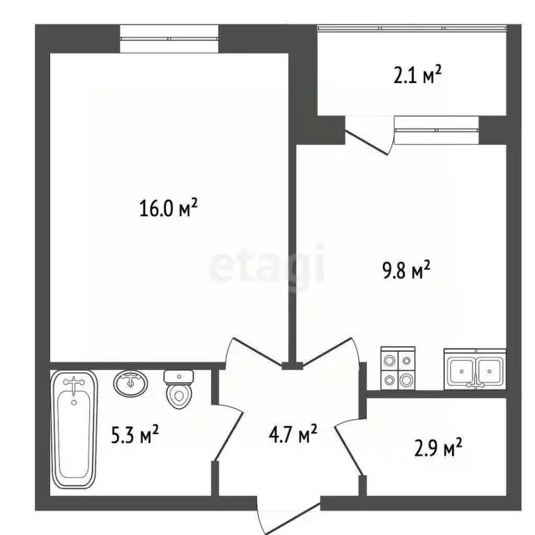 1-к кв. Севастополь ул. Братьев Манганари, 30к1 (38.2 м) - Фото 0
