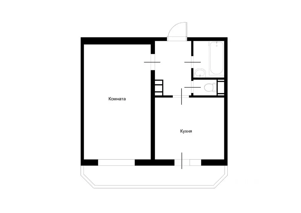 1-к кв. Курская область, Курск Курского завода тракторных запчастей ... - Фото 2