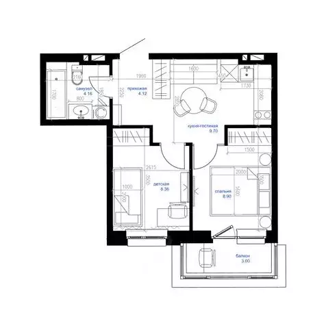 1-к кв. Приморский край, Владивосток Сердце квартала жилой комплекс ... - Фото 1