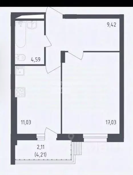 1-к кв. Московская область, Люберцы городской округ, Жилино-1 пгт, 2-й ... - Фото 2