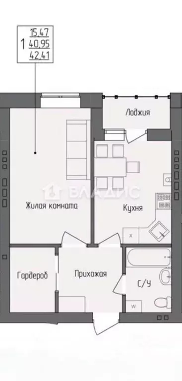 1-к кв. Белгородская область, Белгородский район, с. Стрелецкое ул. ... - Фото 2