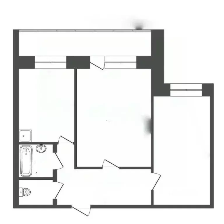 2-к кв. Кемеровская область, Кемерово просп. Ленина, 125 (43.9 м) - Фото 1
