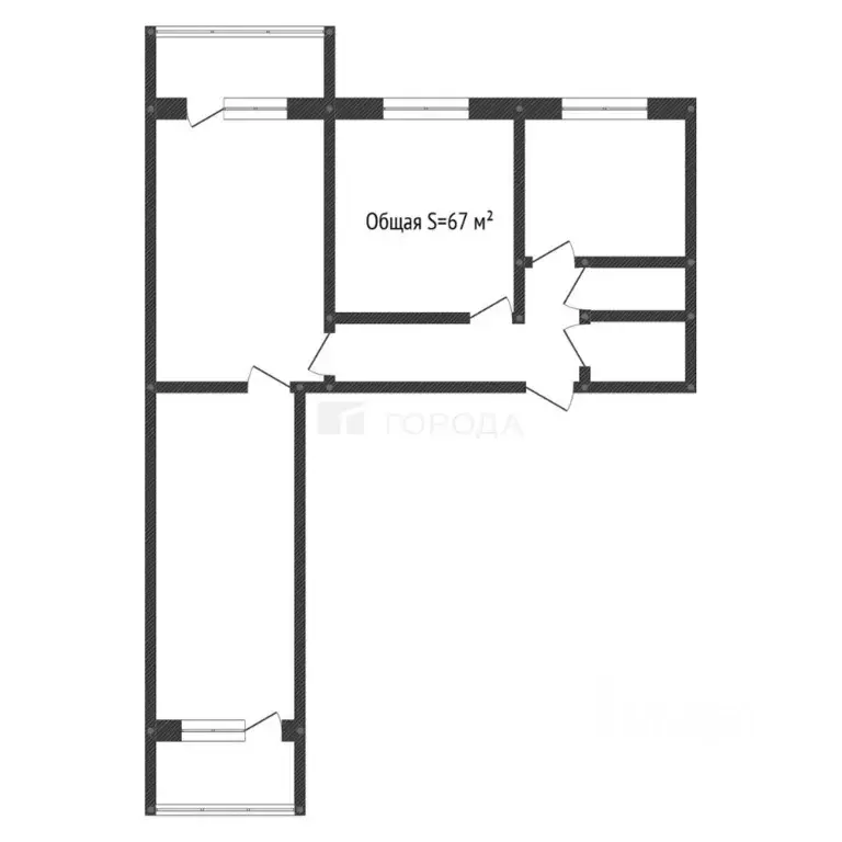 3-к кв. Алтайский край, Барнаул тракт Павловский, 66 (67.0 м) - Фото 2