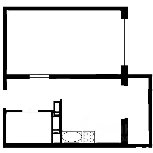 1-к кв. Воронежская область, Воронеж Острогожская ул., 170/5 (35.8 м) - Фото 2