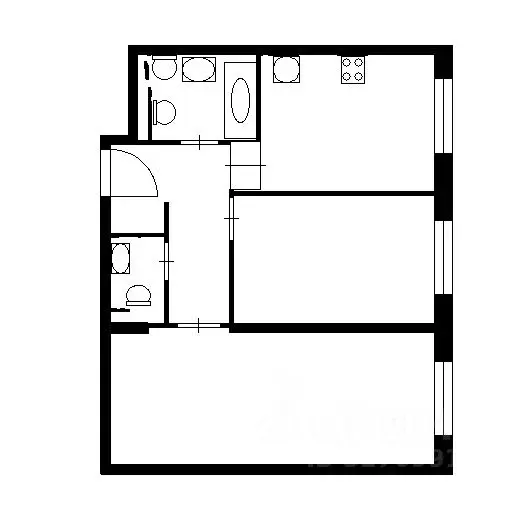 2-к кв. Москва ул. Бутлерова, 14К2 (56.0 м) - Фото 2