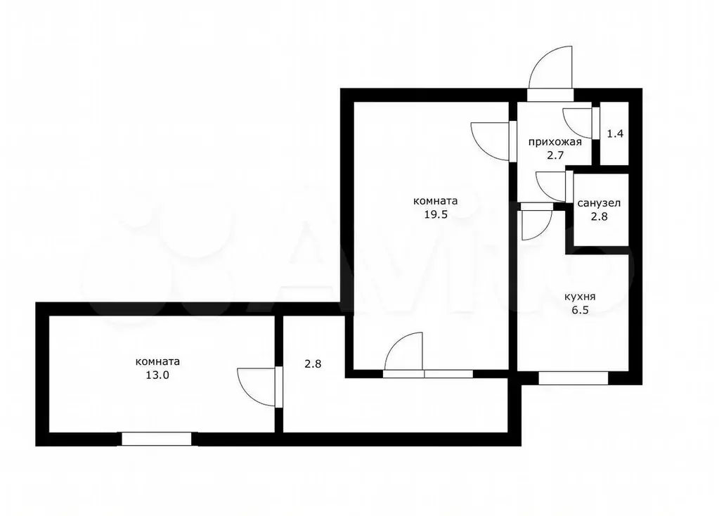2-к. квартира, 50 м, 4/12 эт. - Фото 0