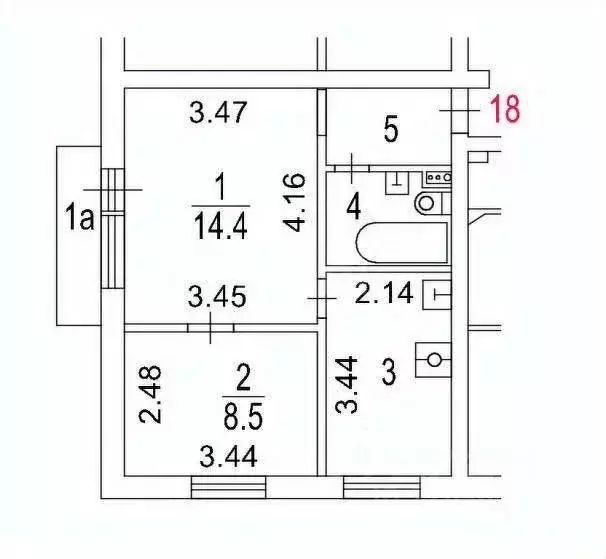 2-к кв. Москва Туристская ул., 4К2 (36.7 м) - Фото 1