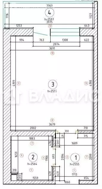 Квартира-студия: деревня Новосаратовка, улица Первых, 2к4 (27.1 м) - Фото 1