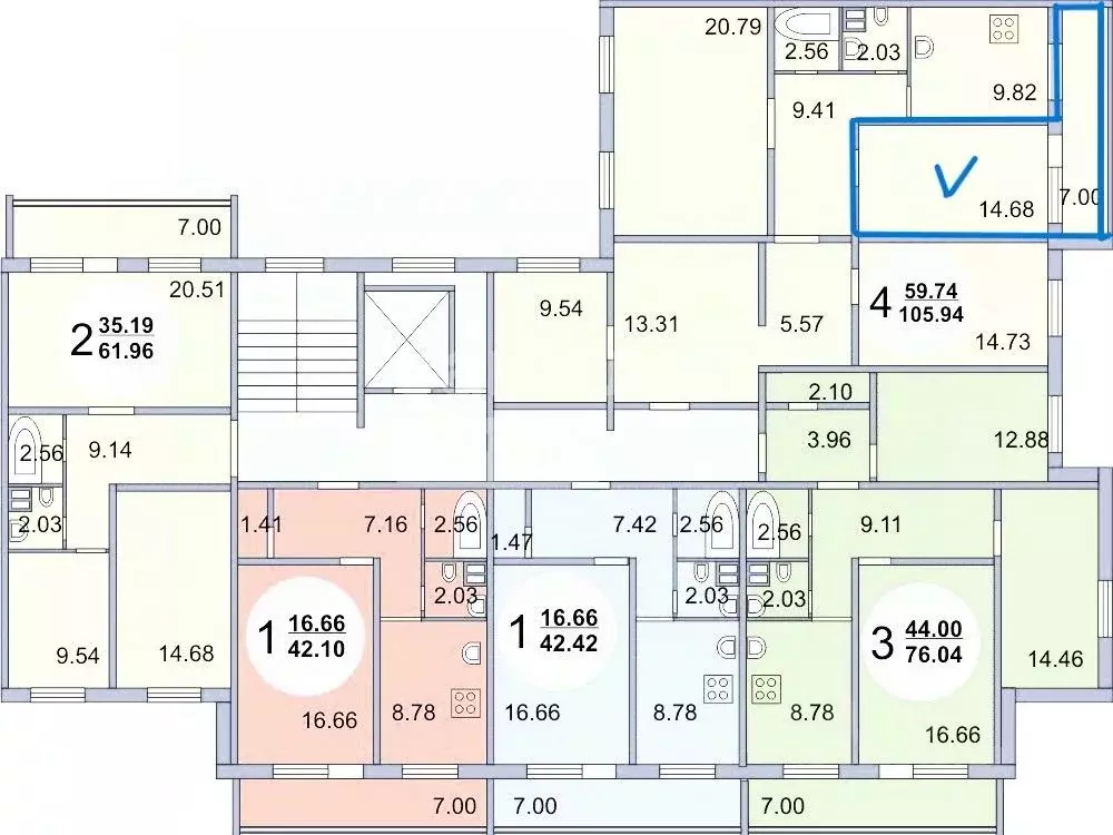 Комната Пермский край, Пермь ул. Генерала Черняховского, 57 (15.1 м) - Фото 2