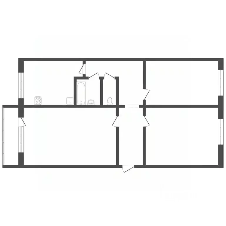 3-к кв. Тюменская область, Тюмень ул. Жуковского, 90 (59.0 м) - Фото 2