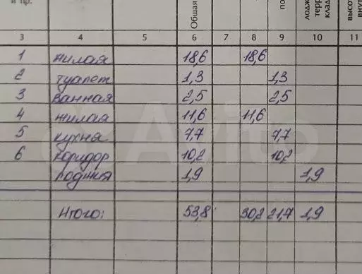 2-к. квартира, 53,8 м, 1/5 эт. - Фото 1