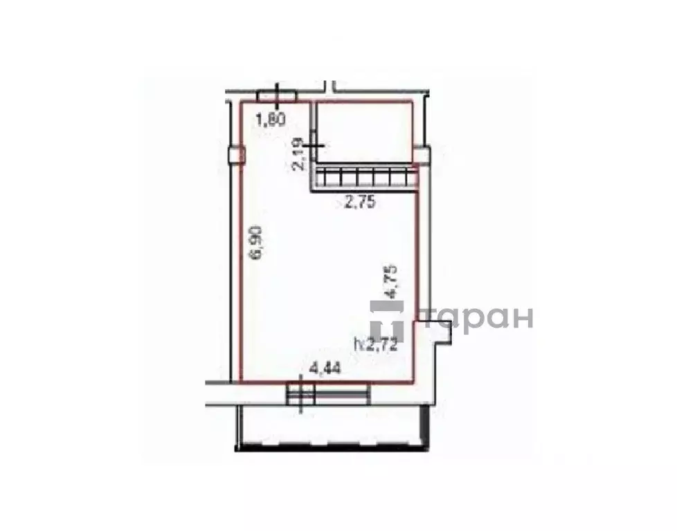 Студия Челябинская область, Челябинск ул. Бейвеля, 35 (29.1 м) - Фото 2
