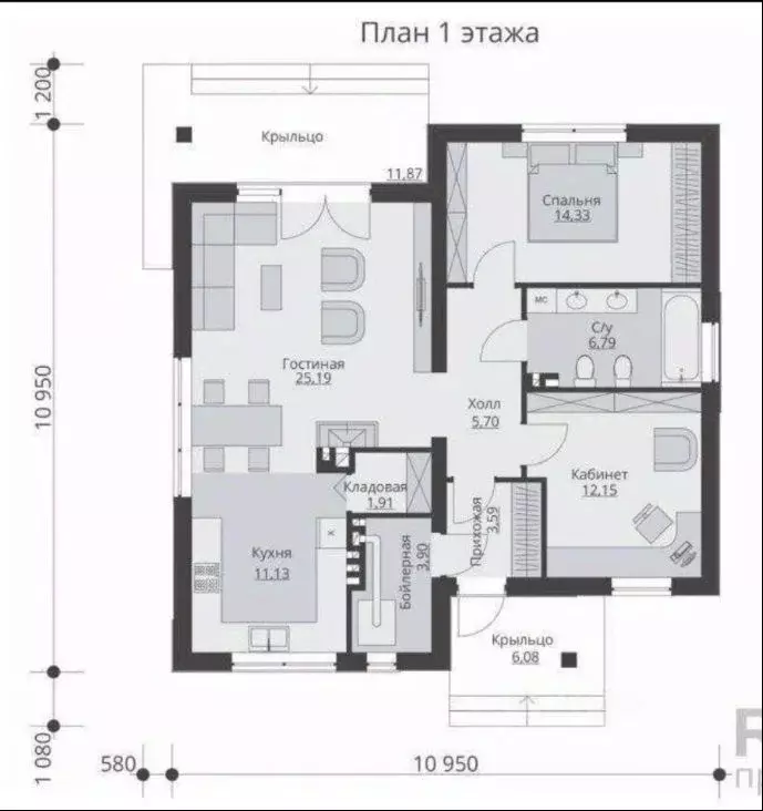 Дом в Ивановская область, Кохма ул. Комсомольская, 40 (100 м) - Фото 1