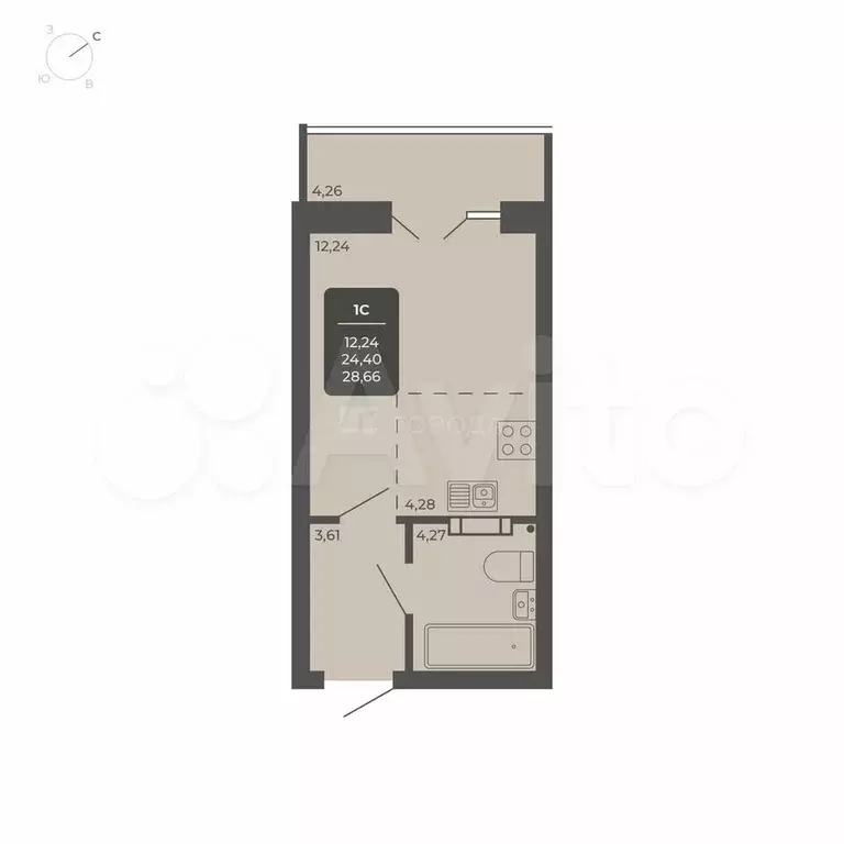 Продам помещение свободного назначения, 28.5 м - Фото 0