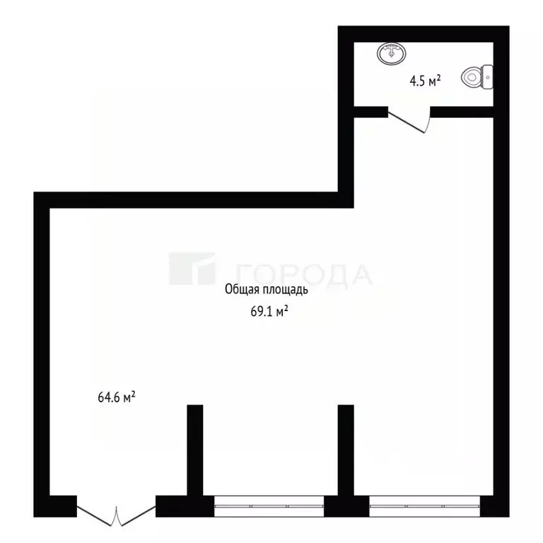 Офис в Новосибирская область, Обь Геодезическая ул., 29 (69 м) - Фото 2