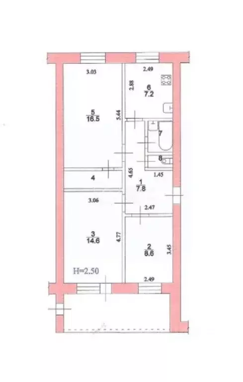 3-к кв. Волгоградская область, Волгоград ул. 50 лет Октября, 17 (60.2 ... - Фото 2