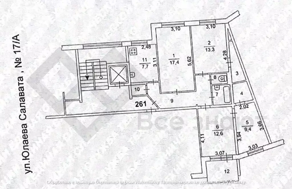 4-к кв. Челябинская область, Челябинск ул. Салавата Юлаева, 17А (81.4 ... - Фото 1