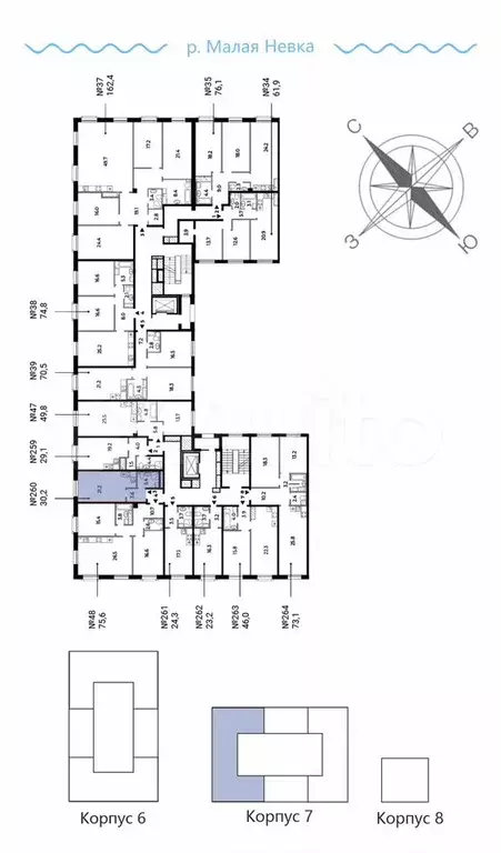 Квартира-студия, 30,2 м, 8/9 эт. - Фото 1