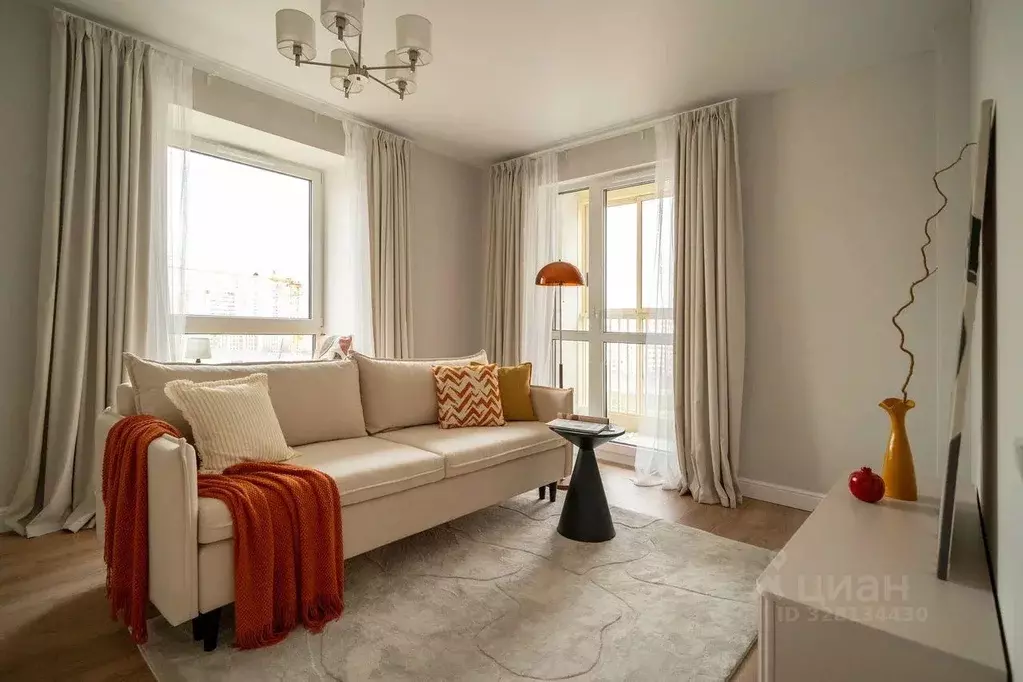 Квартира, 2 комнаты, 56.4 м - Фото 1