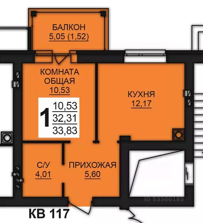 1-к кв. Ивановская область, Ивановский район, Богданихское с/пос, д. ... - Фото 0