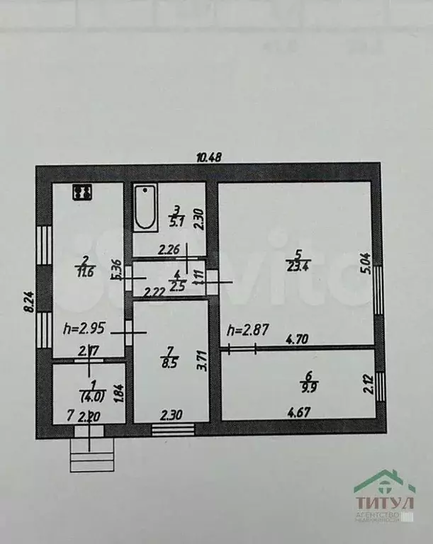 3-к. квартира, 65 м, 1/1 эт. - Фото 0