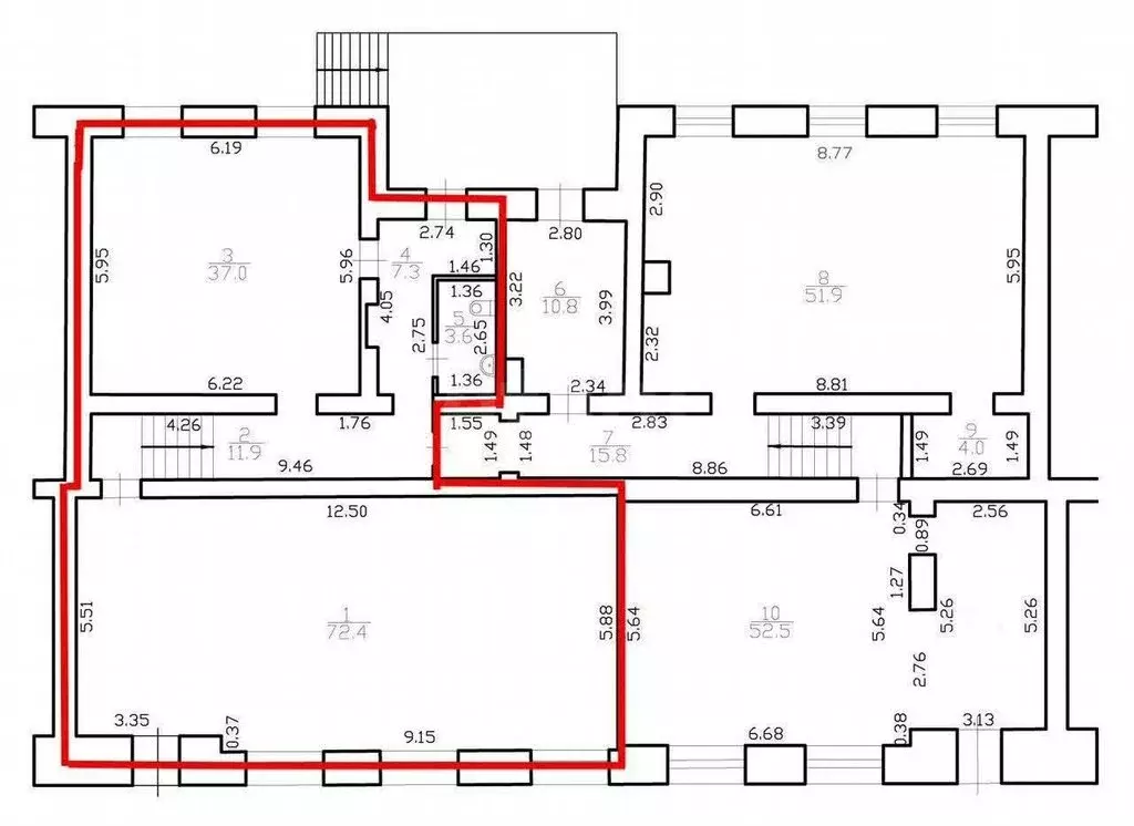 Помещение свободного назначения (132.2 м) - Фото 1