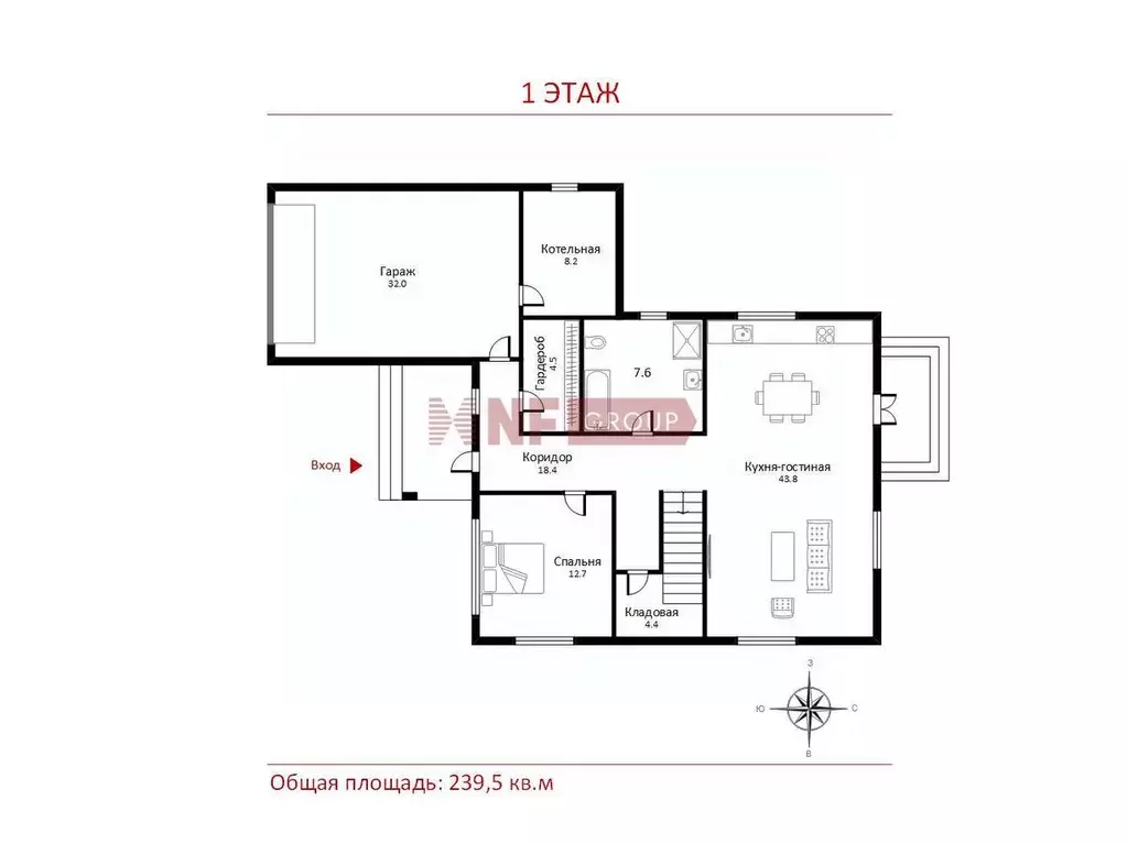 Коттедж в Москва № 3 кв-л,  (240 м) - Фото 2