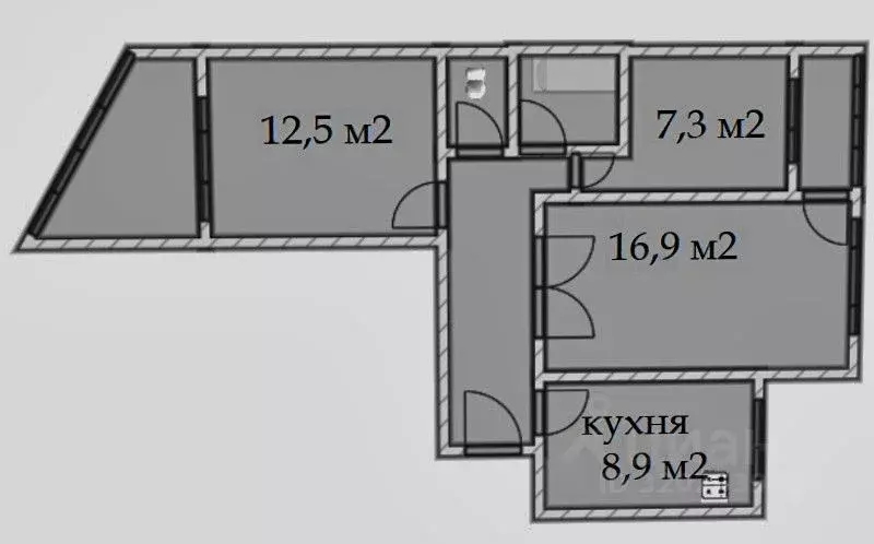 3-к кв. Крым, Симферополь ул. Ковыльная, 72 (64.0 м) - Фото 0