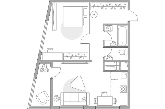 2-комнатная квартира: Долгопрудный, Заводская улица, 1 (49.2 м) - Фото 1