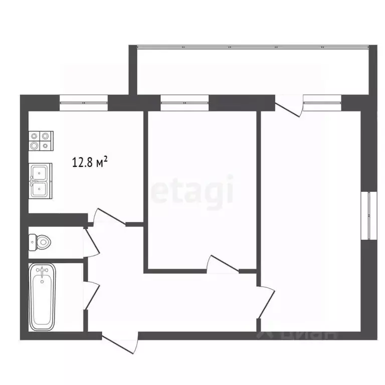 2-к кв. Марий Эл, Йошкар-Ола Фестивальная ул., 66 (60.4 м) - Фото 2