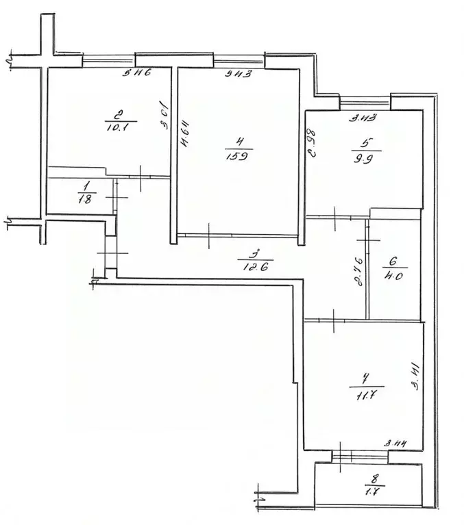 3-к кв. Карелия, Петрозаводск ул. Калевалы, 2А (66.0 м) - Фото 2