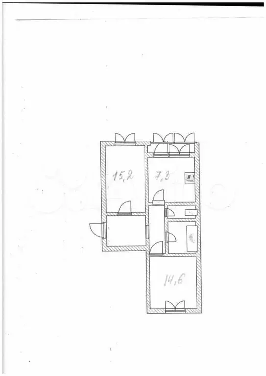 2-к. квартира, 49,2 м, 3/5 эт. - Фото 0