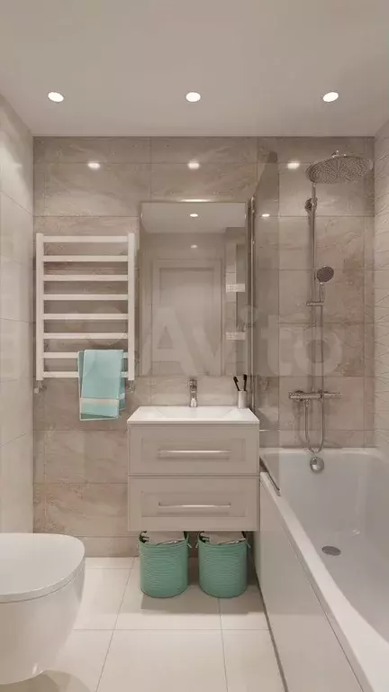 1-к. квартира, 45,5 м, 1/5 эт. - Фото 1