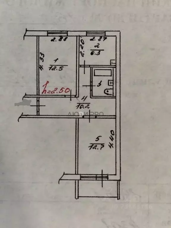 2-к кв. Тверская область, Тверь ул. Бобкова, 24к2 (45.4 м) - Фото 2