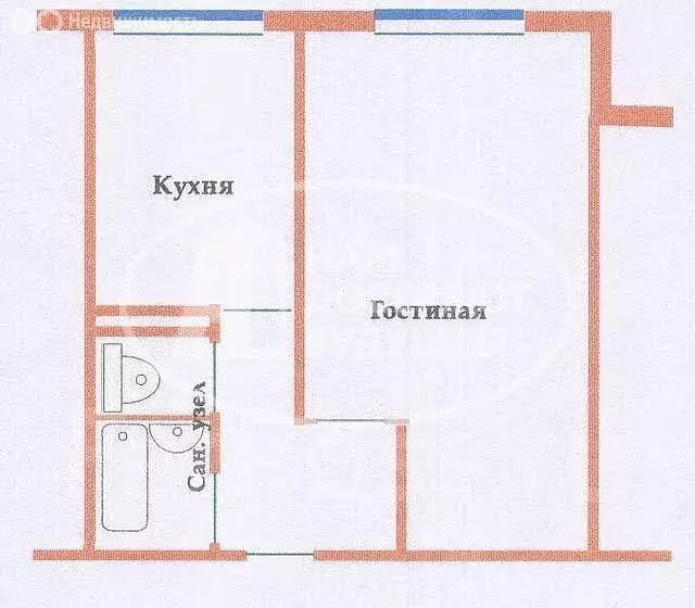 1-комнатная квартира: Глазов, Сибирская улица, 6 (33 м) - Фото 0
