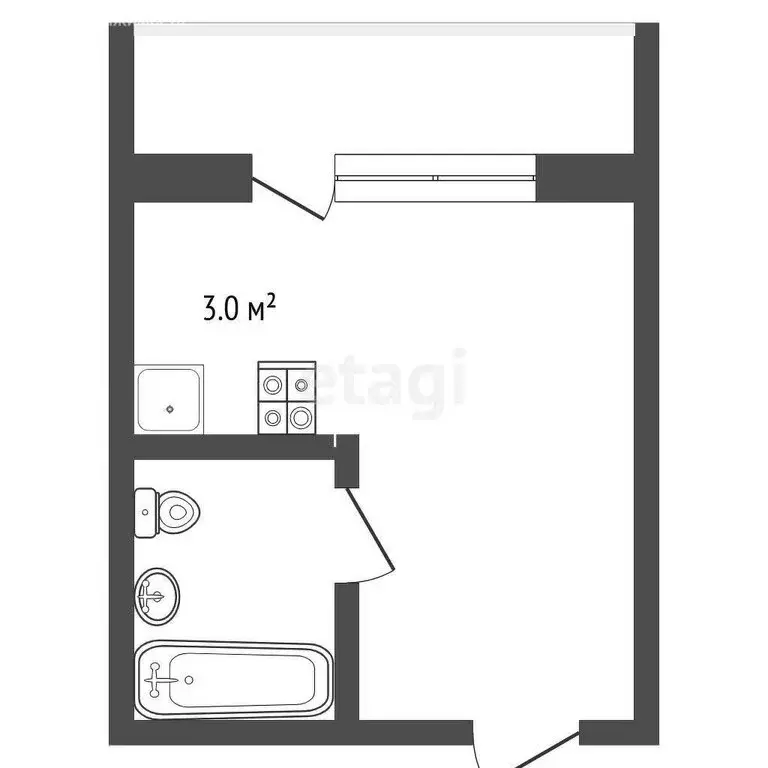 Квартира-студия: Кыштым, улица Свердлова, 139 (24.4 м) - Фото 1