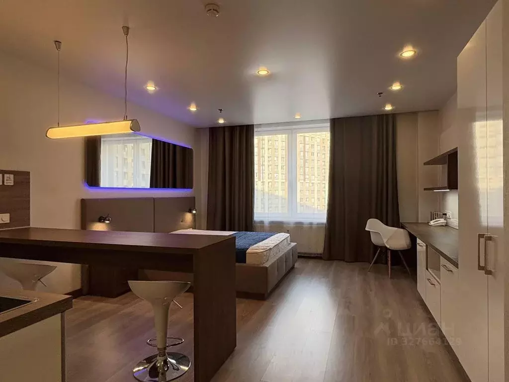 Студия Санкт-Петербург ул. Хошимина, 16 (32.5 м) - Фото 1