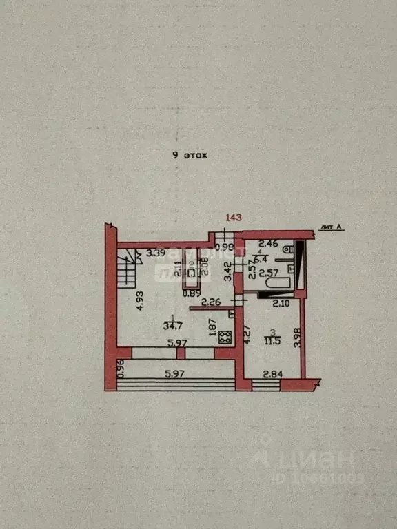 3-к кв. Орловская область, Орел Грузовая ул., 1 (81.0 м) - Фото 2