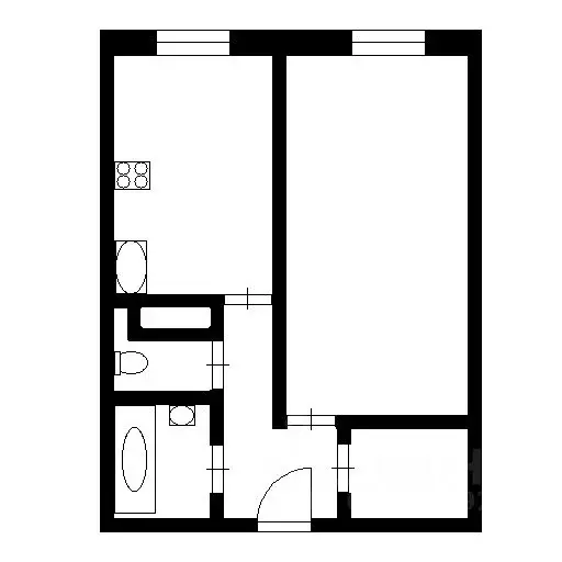 1-к кв. Санкт-Петербург ул. Латышских Стрелков, 15к1 (41.4 м) - Фото 2