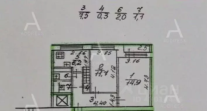 2-к кв. Санкт-Петербург ул. Маршала Захарова, 11 (43.7 м) - Фото 1