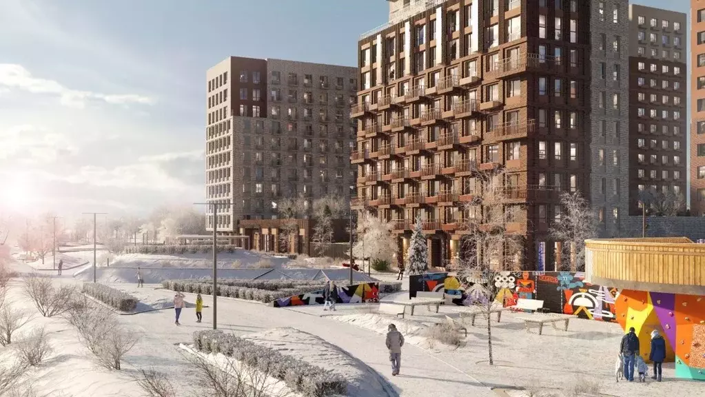 Студия Тюменская область, Тюмень Береговая ул., 100к2 (24.91 м) - Фото 2