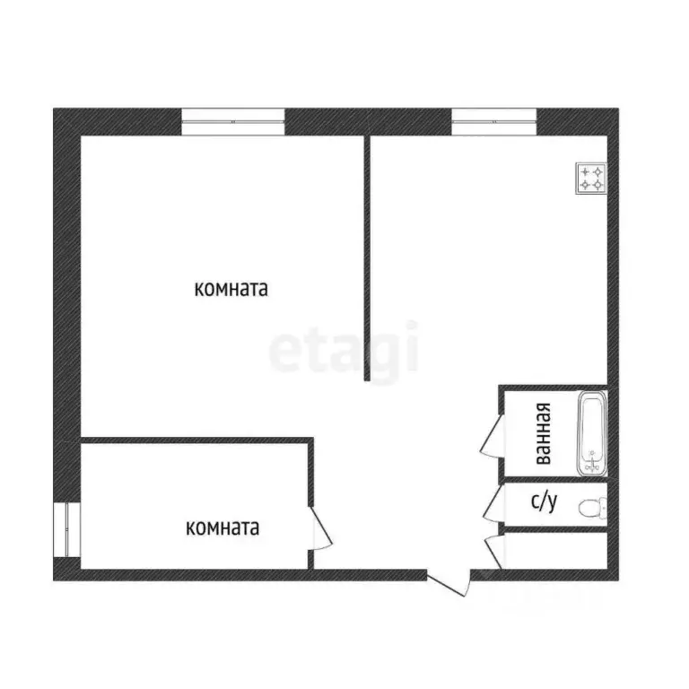 2-к кв. Костромская область, Кострома Южная ул., 12 (52.0 м) - Фото 1