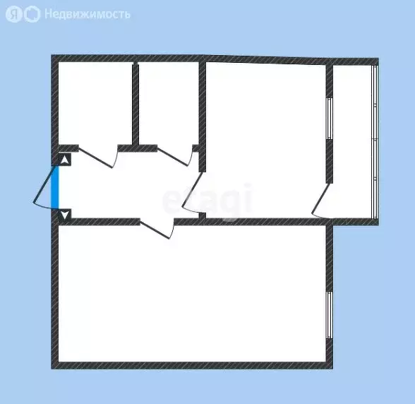 1-комнатная квартира: Губкин, Свободный переулок, 6 (37 м) - Фото 0