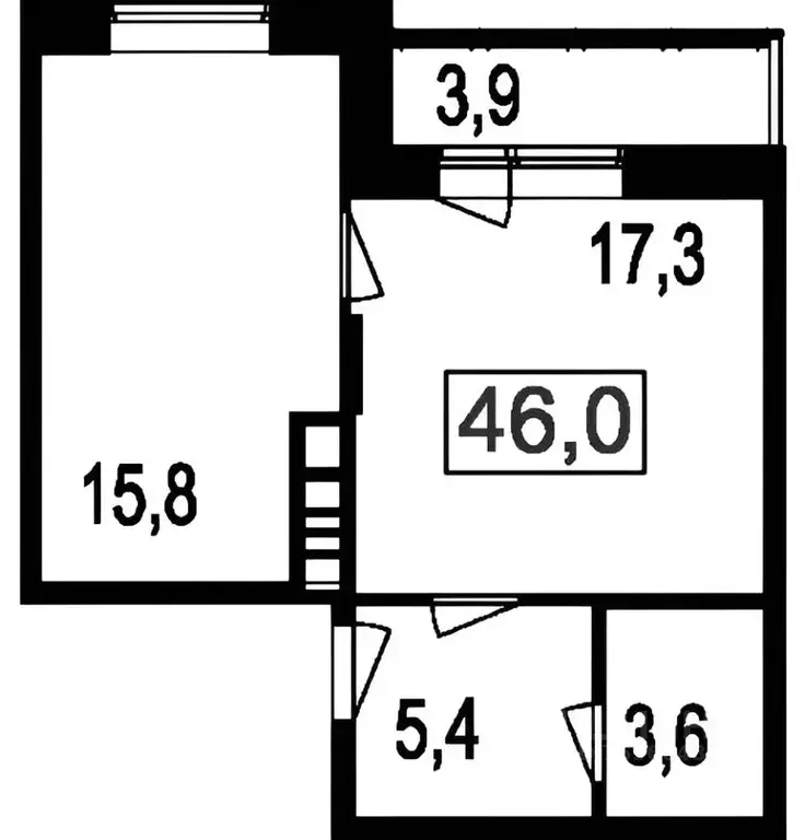 2-к кв. Московская область, Мытищи ул. Красная Слобода, 15 (40.4 м) - Фото 2