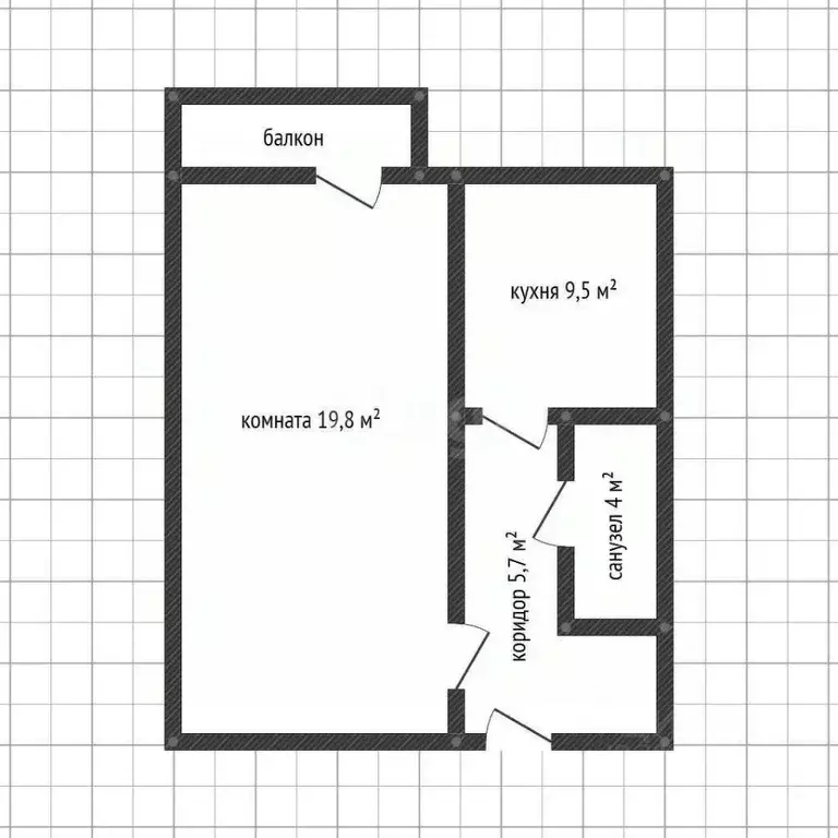 1-к кв. Адыгея, Майкоп Крестьянская ул., 387 (38.2 м) - Фото 2