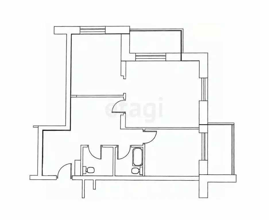 2-к кв. Татарстан, Казань ул. Восход, 16 (65.0 м) - Фото 2