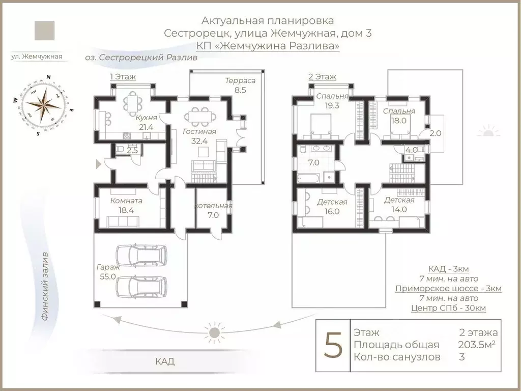 Коттедж в Санкт-Петербург, Санкт-Петербург, Сестрорецк Жемчужная ул., ... - Фото 1