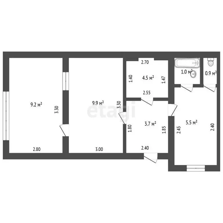 1-комнатная квартира: Ялта, Пушкинская улица, 21 (34 м) - Фото 1