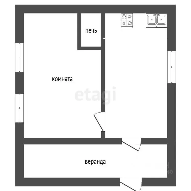 Дом в Тюменская область, Тюмень СОСН Тура тер., ул. Липовая (55 м) - Фото 1