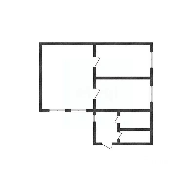 2-к кв. Курская область, Курск ул. Парижской Коммуны, 56Б (35.2 м) - Фото 1